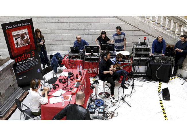 Día del Libro 2018  Poveda, en directo, desde el vestíbulo de la BNE