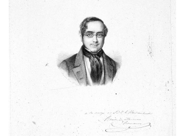 Retrato de Ramón de Mesonero Romanos - Pedro Hortigosa, Rosario Weiss - BNE, IH/5884/1