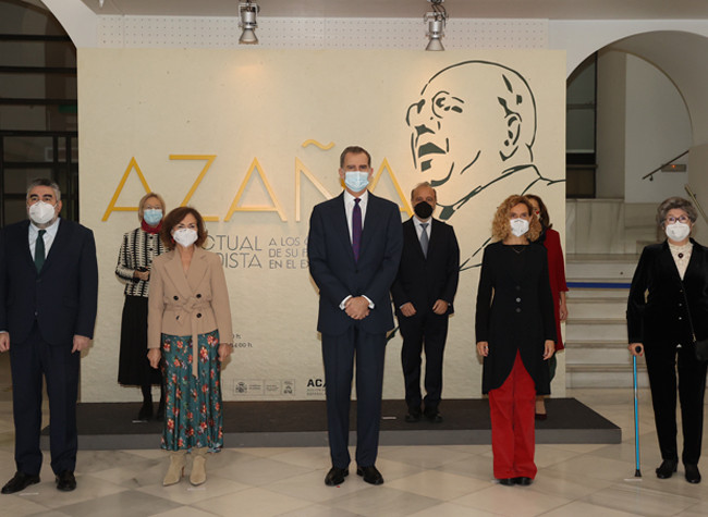 Inauguración de la exposición Azaña, intelectual y estadista. © Casa de S.M. el Rey