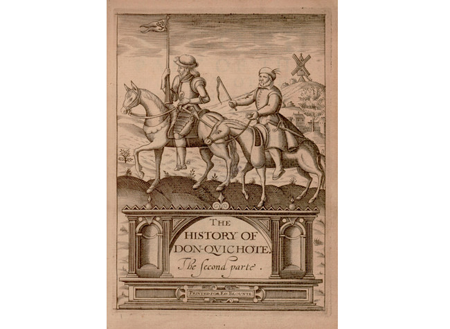 The second part of the history of the valorous and witty knight-errant, Don Quixote of the Mancha. London, printed for Edward Blount, 1620. BNE: cerv.sedó/8676