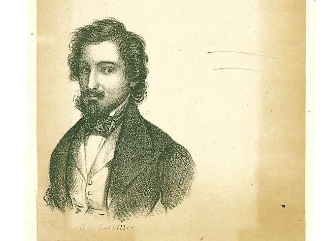 Retrato de José de Espronceda - Litografía de Bachiller (Madrid) - BNE, IH/2861/1