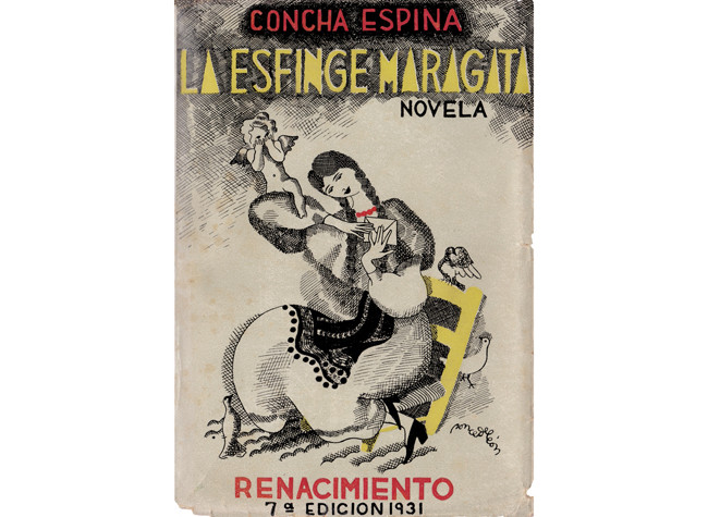 Espina, Concha. La esfinge maragata. 7ª ed. Madrid, Renacimiento, 1931. Cubierta de Alfonso Ponce de León.