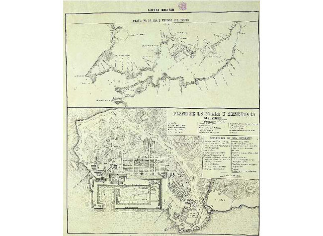 Plano de la ría y puerto del Ferrol (MV/83353703-1001