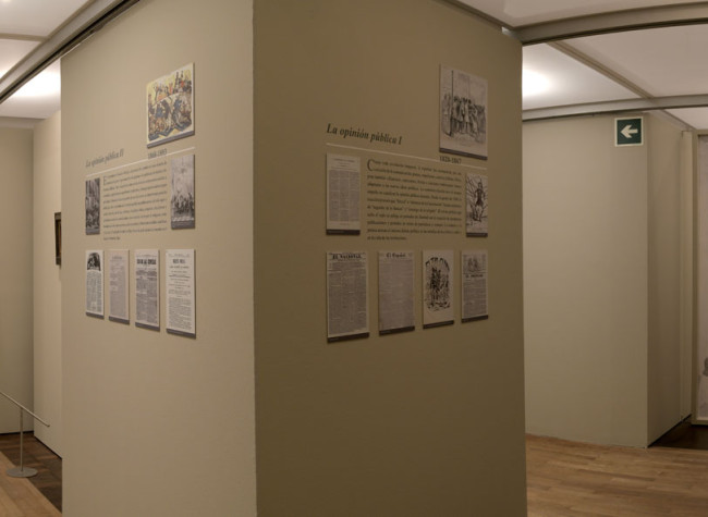 Montaje de la exposición Concepción Arenal: la pasión humanista 1820-1893