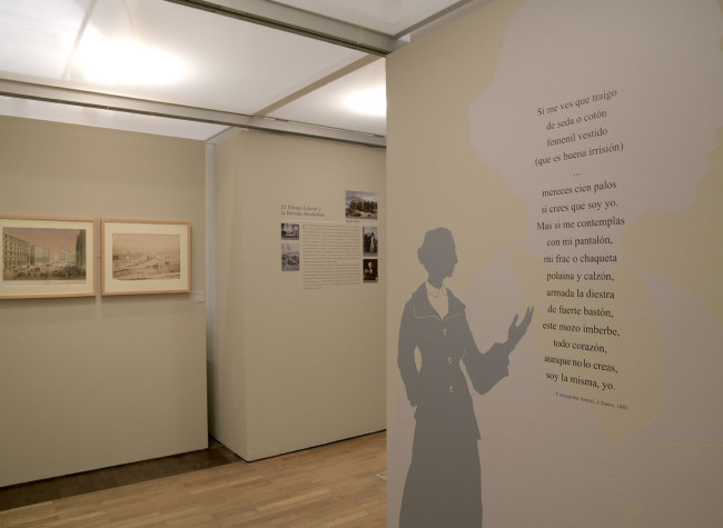Montaje de la exposición Concepción Arenal: la pasión humanista 1820-1893