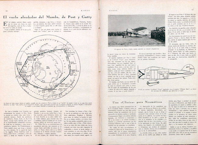 El vuelo alrededor del mundo de Post y Gatty Kinos, 1/8/1931 (ZR/1201(3))