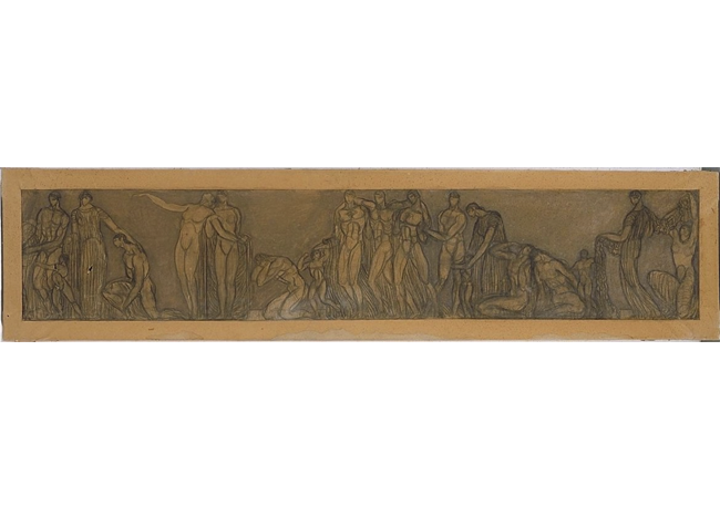 presentado por Julio Antonio y el arquitecto Antonio Flórez en 1916. 39 x 204 cm.