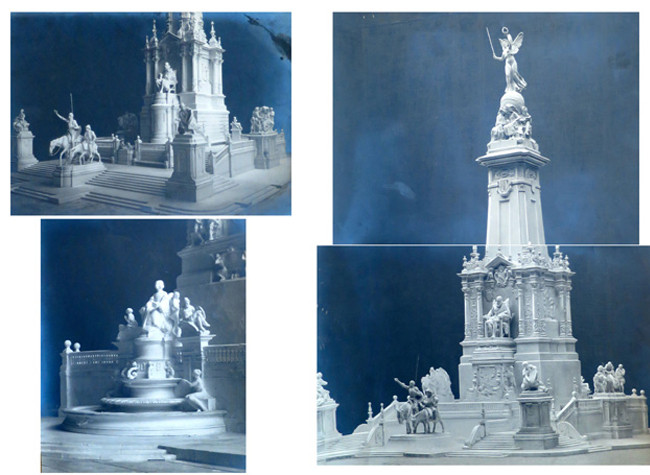 De la maqueta del anteproyecto ganador. Colección particular de Vicente Sánchez Moltó (Alcalá de Henares)