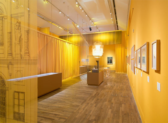 Imagen del montaje de la exposición. Biblioteca Nacional de España