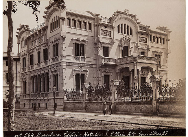 Barcelona Edificios Notables de J. E. Puig, ca. 1892. BNE, 17-LF/130