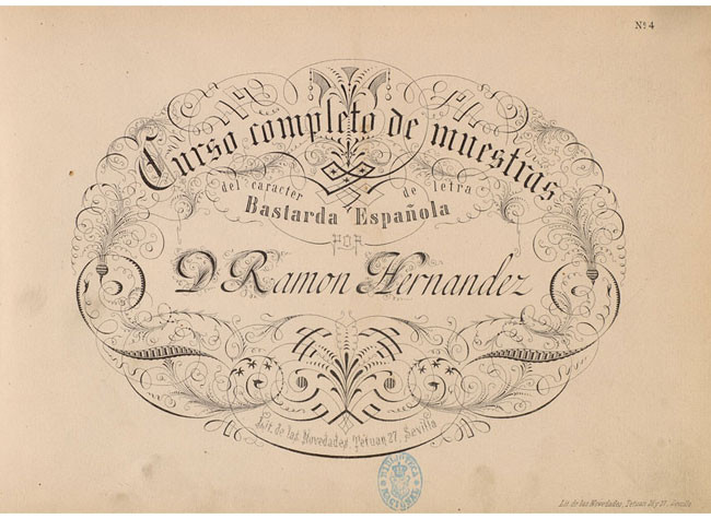 El Pendolista universal : primera Parte : [bellezas de la Caligrafía : segunda parte]. BNE, 1/14243