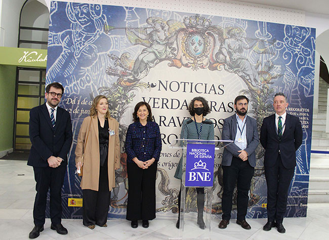 Inauguración exposición. Enrique Collell, Nieves Pena, Ana Santos, Adelaida Caro, José Luis Bueren y Ángel Martínez