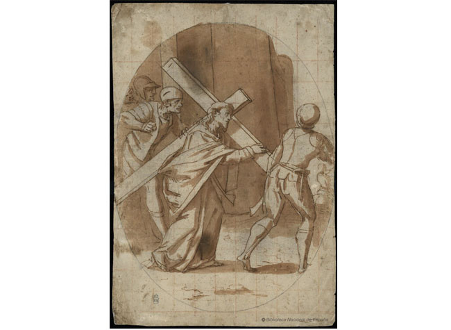Cristo con la cruz a cuestas.DIB/13/1/18