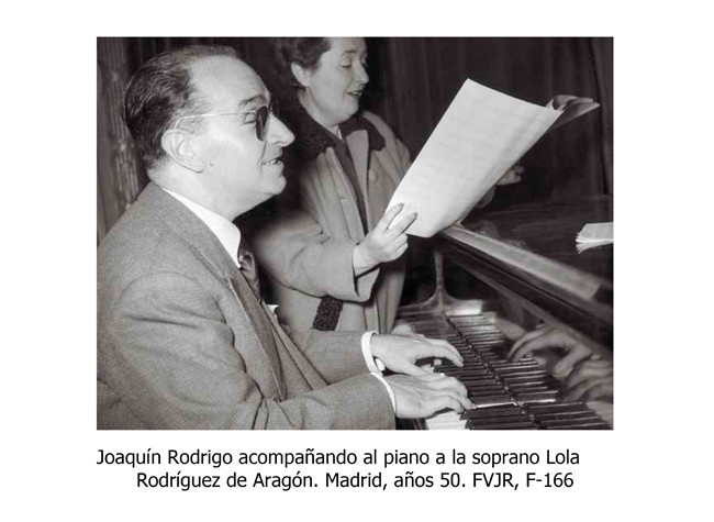 Fotografia cedida por cortesía de la Fundación Victoria y Joaquín Rodrigo
