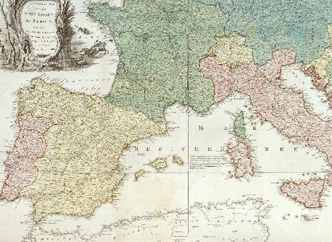 A General map of the Post Roads of Europe. MR/3/I SERIE 2/1