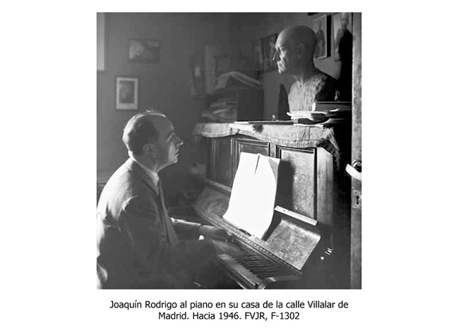 Fotografia cedida por cortesía de la Fundación Victoria y Joaquín Rodrigo