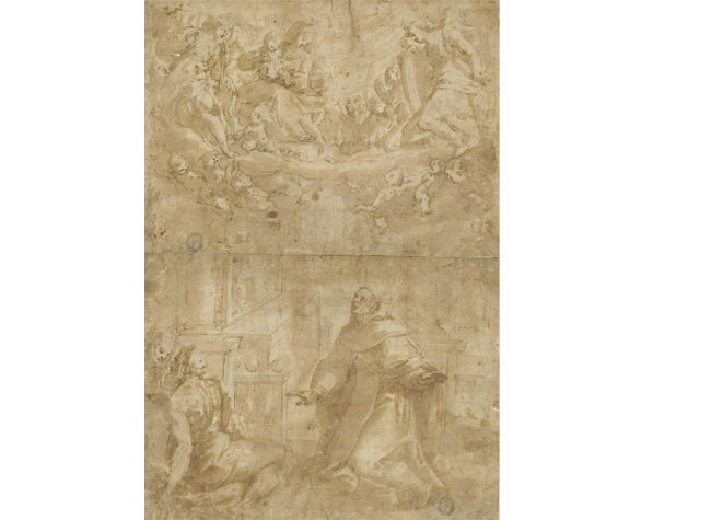 Visión de Santo Tomás de Aquino. DIB/13/8/39
