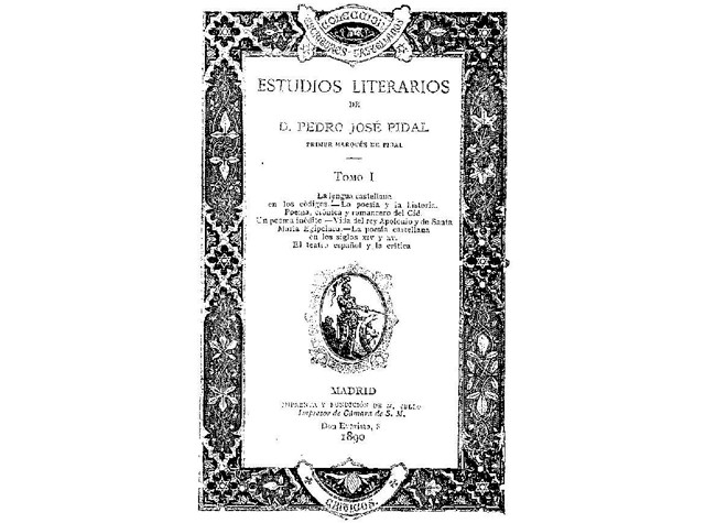 Estudios literarios de Pedro José Pidal (AHM/652489 V.1)