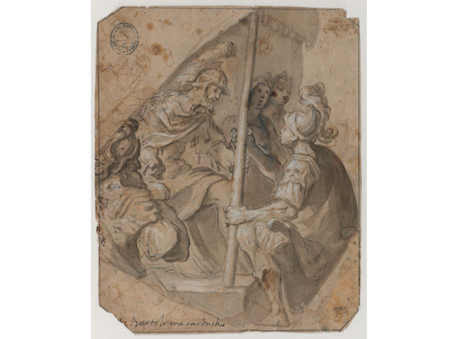 Agamenón pidiendo a Aquiles que le devuelva a su esclava Briseida, de Vicente Carducho. DIB/13/9/61