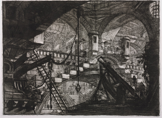 Interior de prisión con las dos garitas (INVENT/19202)