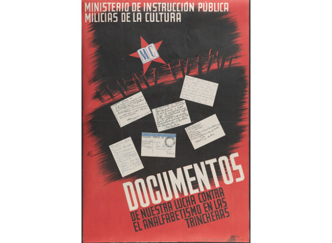 Cartas de soldados al Ministro de Instrucción Pública comunicándole que han aprendido a leer y escribir