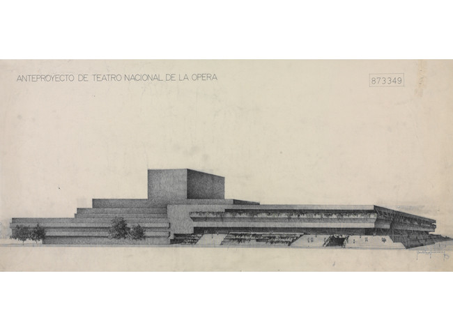 Antonio Fernández Alba, Anteproyecto de Teatro Nacional de la Opera, 1962. BNE DIB/18/1/6401
