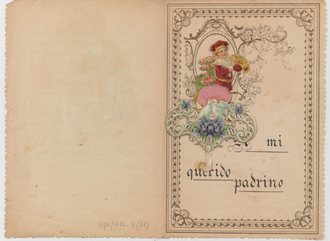 Colección de papeles de cartas y orla