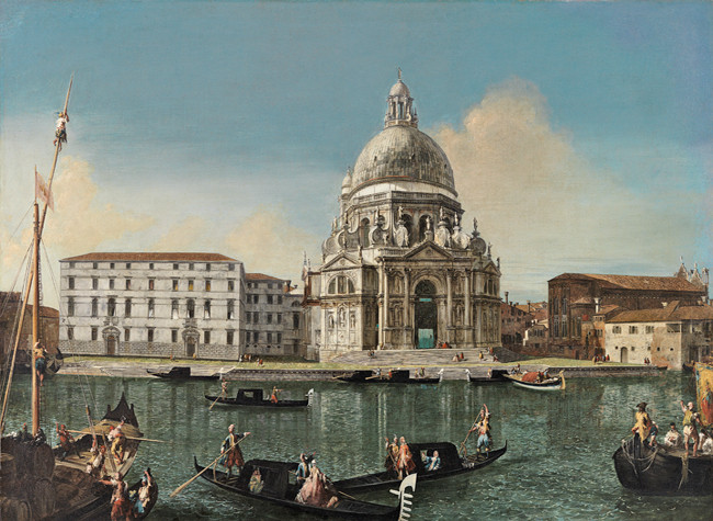 El Gran Canal con Santa Maria della Sallute, h. 1738-1740. Museo Nacional Thyssen-Bornemisza, Madrid, Nº INV. 281 (1970.9)