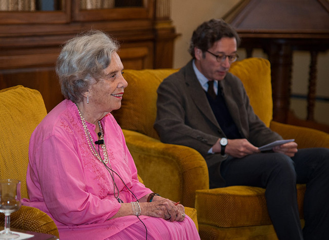 Elena Poniatowska, Premio Cervantes 2013, en la Biblioteca Nacional de España 21/04/2014