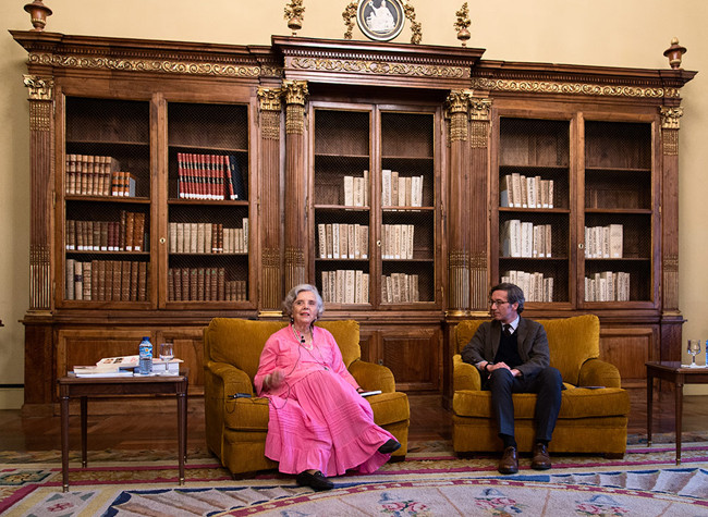 Elena Poniatowska, Premio Cervantes 2013, en la Biblioteca Nacional de España 21/04/2014