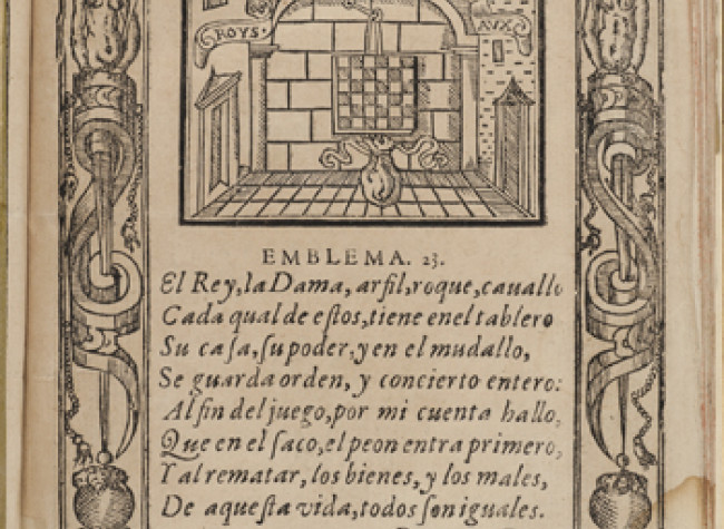 Emblemas morales. Sebastián de Covarrubias Orozco. 1610, 4/53840, BNE