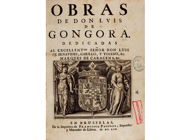 Luis de Góngora, Obras de don Luis de Gongora / Biblioteca Nacional de España