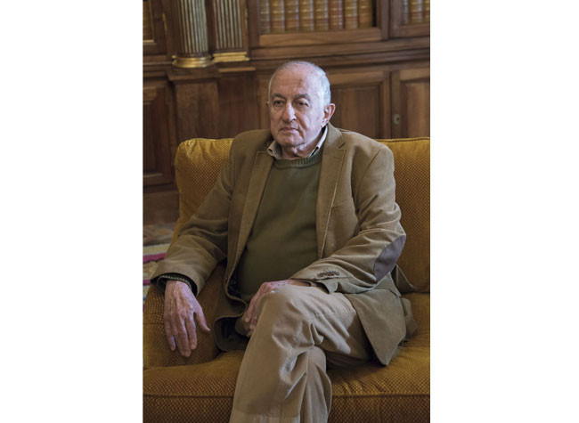 Juan Goytisolo, Premio Cervantes 2014, en la Biblioteca Nacional de España