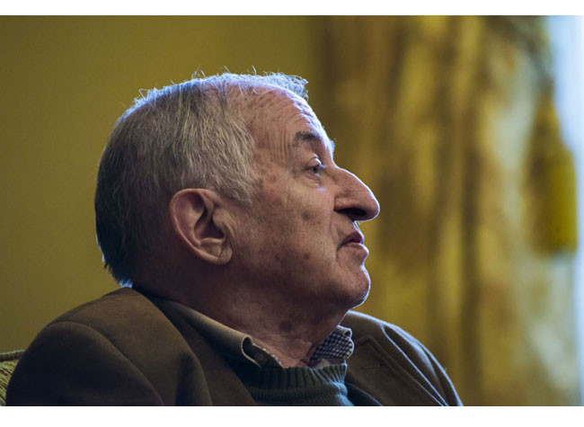 Juan Goytisolo, Premio Cervantes 2014, en la Biblioteca Nacional de España