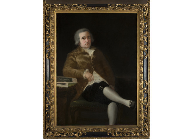 Francisco de Goya, Juan Agustín Ceán Bermúdez. Hacia 1786. Óleo sobre lienzo, 122 × 88 cm.