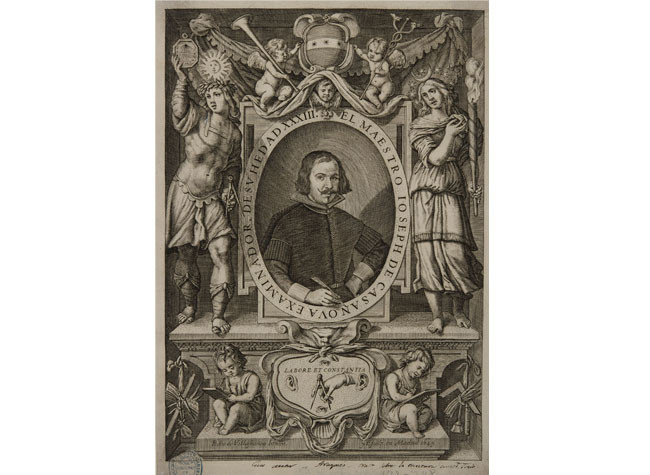 Retrato de José Casanova de Pedro de Villafranca, 1650. BNE, IH/1846