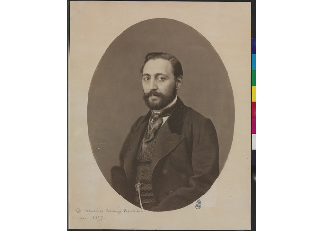Retrato de Francisco Asenjo Barbieri. Colección Castellano. BNE, IH/677/4