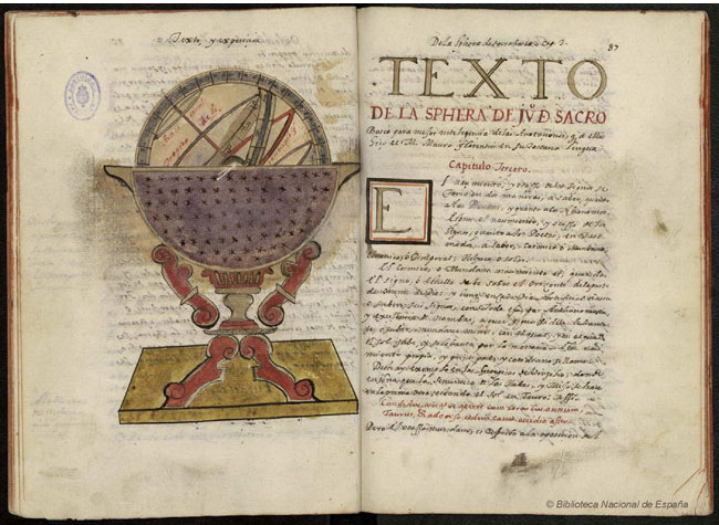 Mss/9273 (ImG2519): Tratado de la Esfera de Sacrobosco. Manuscrito s. XVII