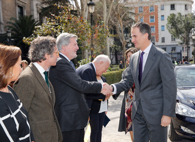 Su Majestad el Rey Felipe VI en la inauguración de la exposición Miguel de Cervantes: de la vida al mito (1616-2016)