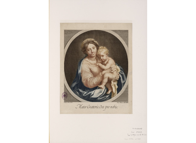 Virgen con Niño: Albuerne, Manuel 1764-1815. Madrid: s.n., 1782