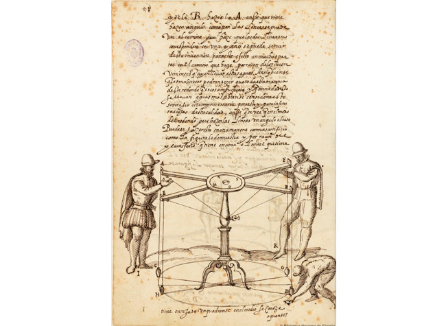 Los veintiún libros de los ingenios y de las máquinas; Pedro Juan Lastanosa, s. XVIII. BNE, Mss/3374 (v.3)