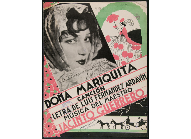 Doña Mariquita [Música notada] : canción, 1933 / Música de Jacinto Guerrero