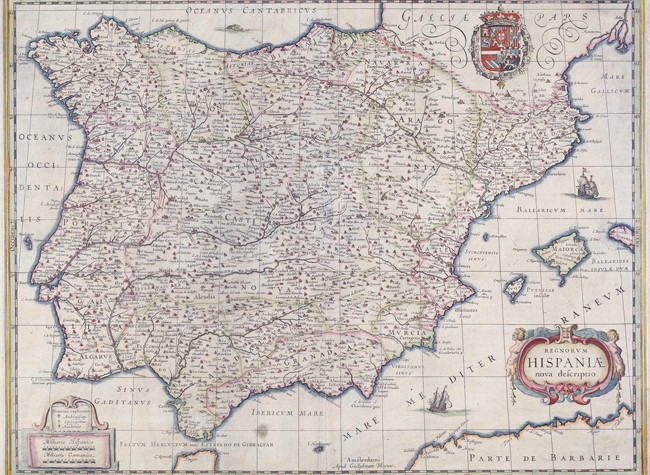 Regnorum Hispaniae nova descriptio, 1631. BNE, MR/33-41/213