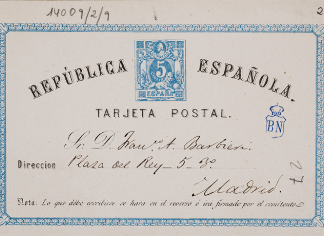 Postal de Luis Mariano