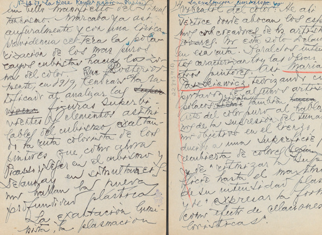Guillermo de Torre, Destrucción reconstrucción: la pintura de Robert Delaunay, Manuscrito