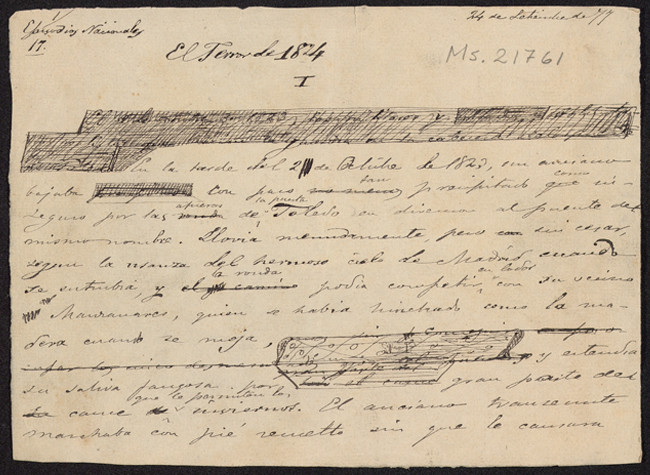MSS/2176. Episodios Nacionales. Segunda serie, El terror de 1824
