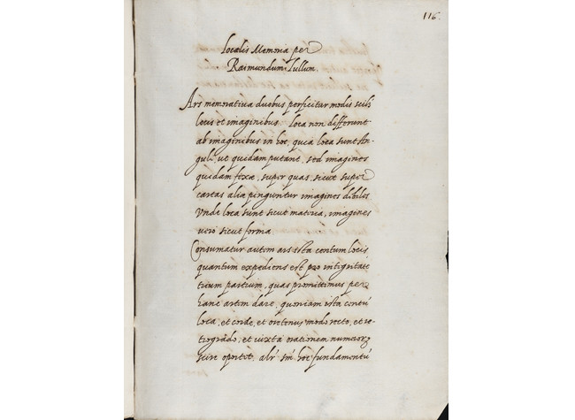 Localis memoria (S. XVII), Ramón Llull. BNE MSS/9609