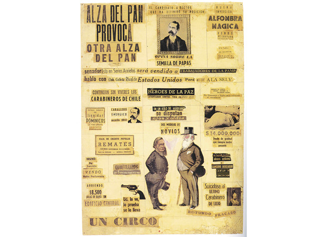 Nicanor Parra expone sus Obras Públicas en la Biblioteca Nacional de España (30 de mayo - 1 de septiembre de 2013). Quebrantahuesos
