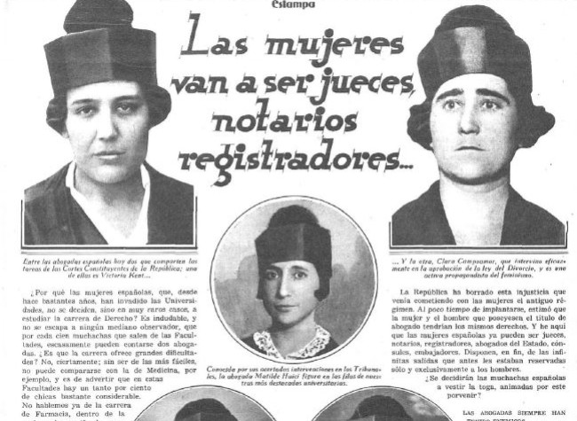 Revista Estampa. Abril 1932. Mujeres jueces