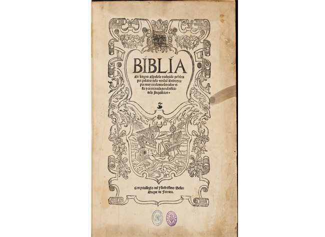 Biblia de Ferrara, BNE, U_523